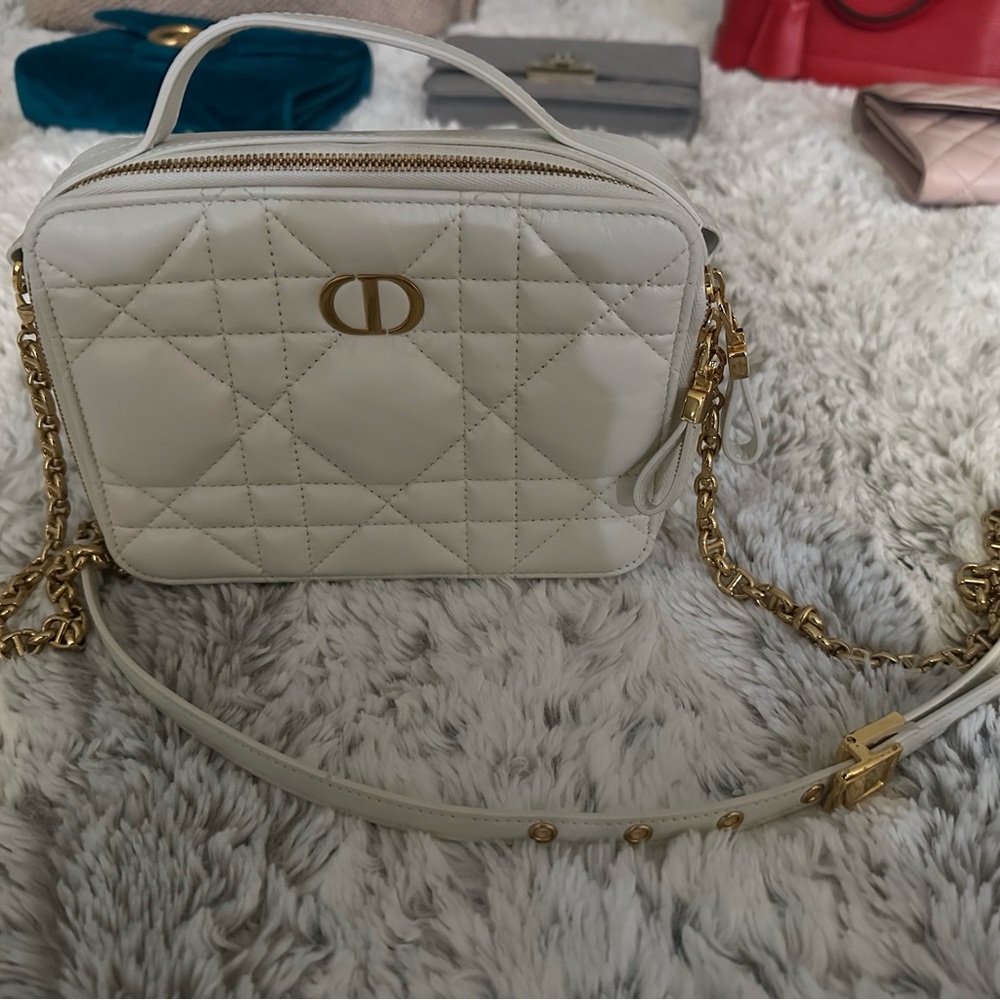 CHRISTIAN DIOR CREAM CARO BOX CREAM